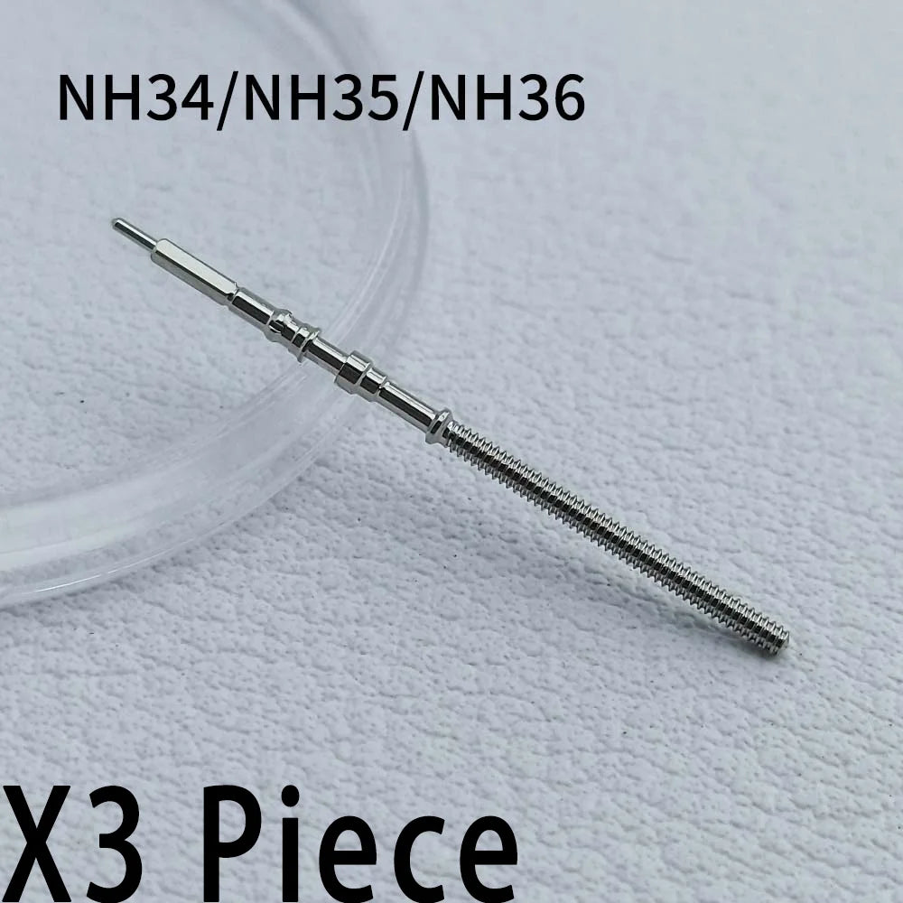 10Pcs/3Pcs Movement Watch Steel Stem Crown Kit Watch Parts For NH34 NH35 NH36 VK63 Miyota8215 Stem Spare Parts High Quality