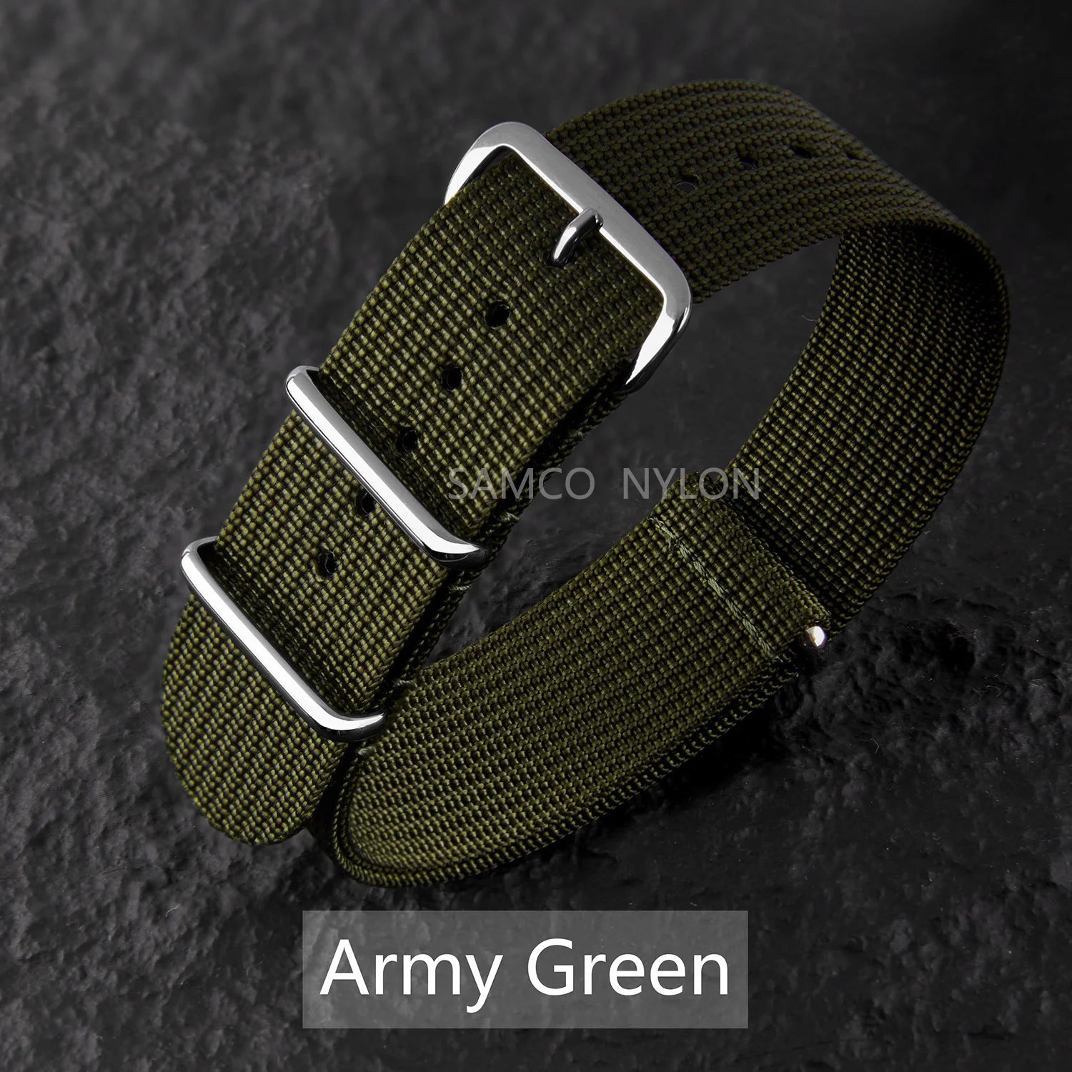 Ribbed Nylon Watch Band 20mm 22mm Comfortable Watch Straps Loop Military Washable Blet for Men Watchbands