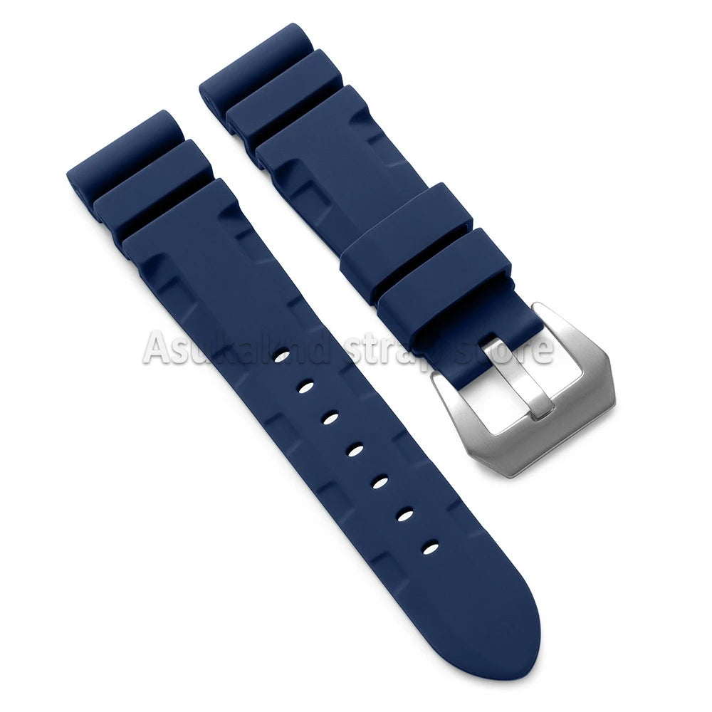 22mm 24mm 26mm For Panerai Silicone Strap for SUBMERSIBLE PAM441/351/111 Rubber Waterproof Watchband Bracelet Soft Sport Bands