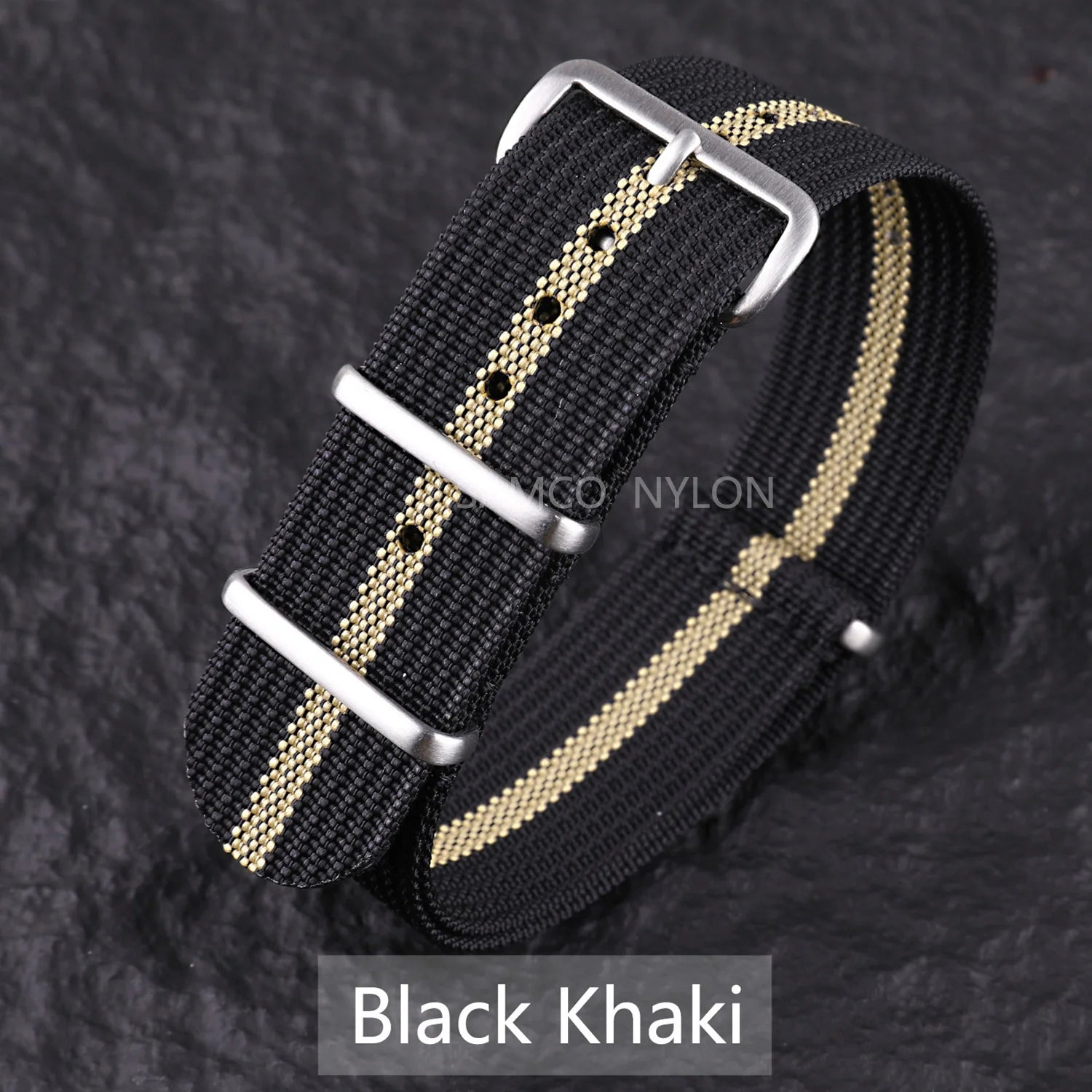 Ribbed Nylon Watch Band 20mm 22mm Comfortable Watch Straps Loop Military Washable Blet for Men Watchbands