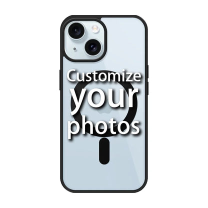 Magnetic Pattern Customized Acrylic Matte Phone Case For iPhone16 15 14 13 12 11 Pro Max XS Shockproof birthday gift surprise