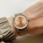 Merkur Watches Vintages CLASSIC CROSS LINE DIAL Original Design Handwind Mechanical Watch for Men Rose Gold Relogio Masculino