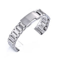 Unisex 14mm 16mm 18mm 19mm 20mm 21mm 22mm 23mm 24mm Stainless Steel Watch Band Flat Bracelet Quick Release Metal Watch Straps