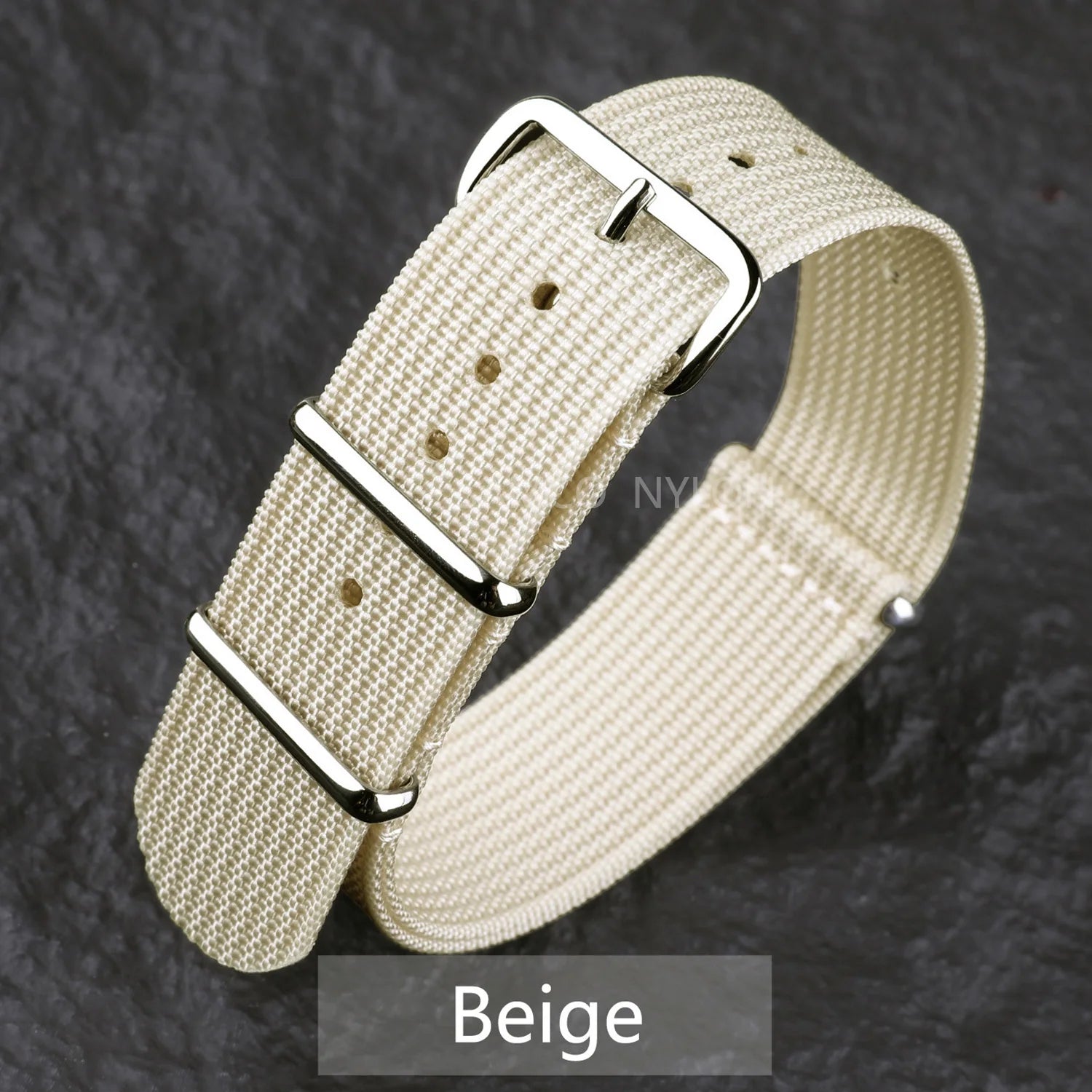 Ribbed Nylon Watch Band 20mm 22mm Comfortable Watch Straps Loop Military Washable Blet for Men Watchbands