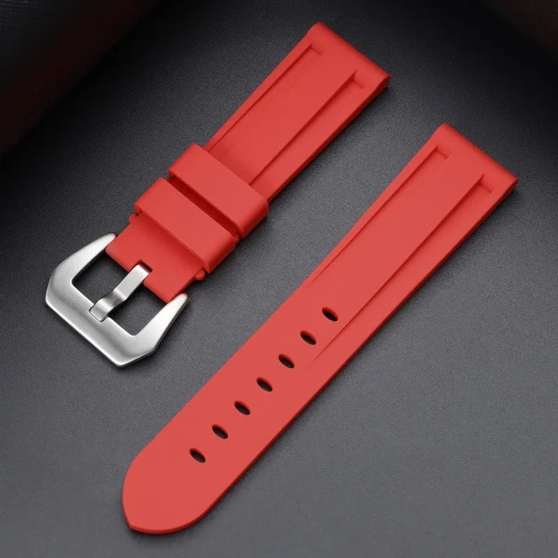 Camouflage Soft Silicone Strap 20/22mm 24mm 26mm Rubber Watch Band for Panerai for Casio for Omega Waterproof Men Sport Bracelet