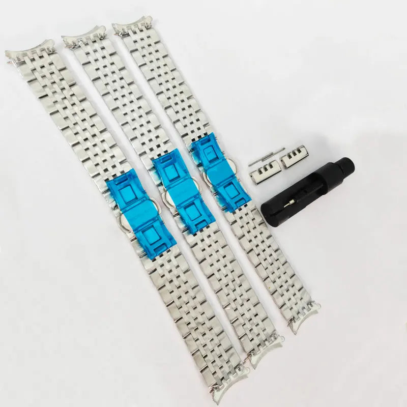19mm Solid Stainless Steel WatchBand For TISSOT Strap Butterfly Buckle 304L Metal Wrist Traditional Watch Curved End Accessories