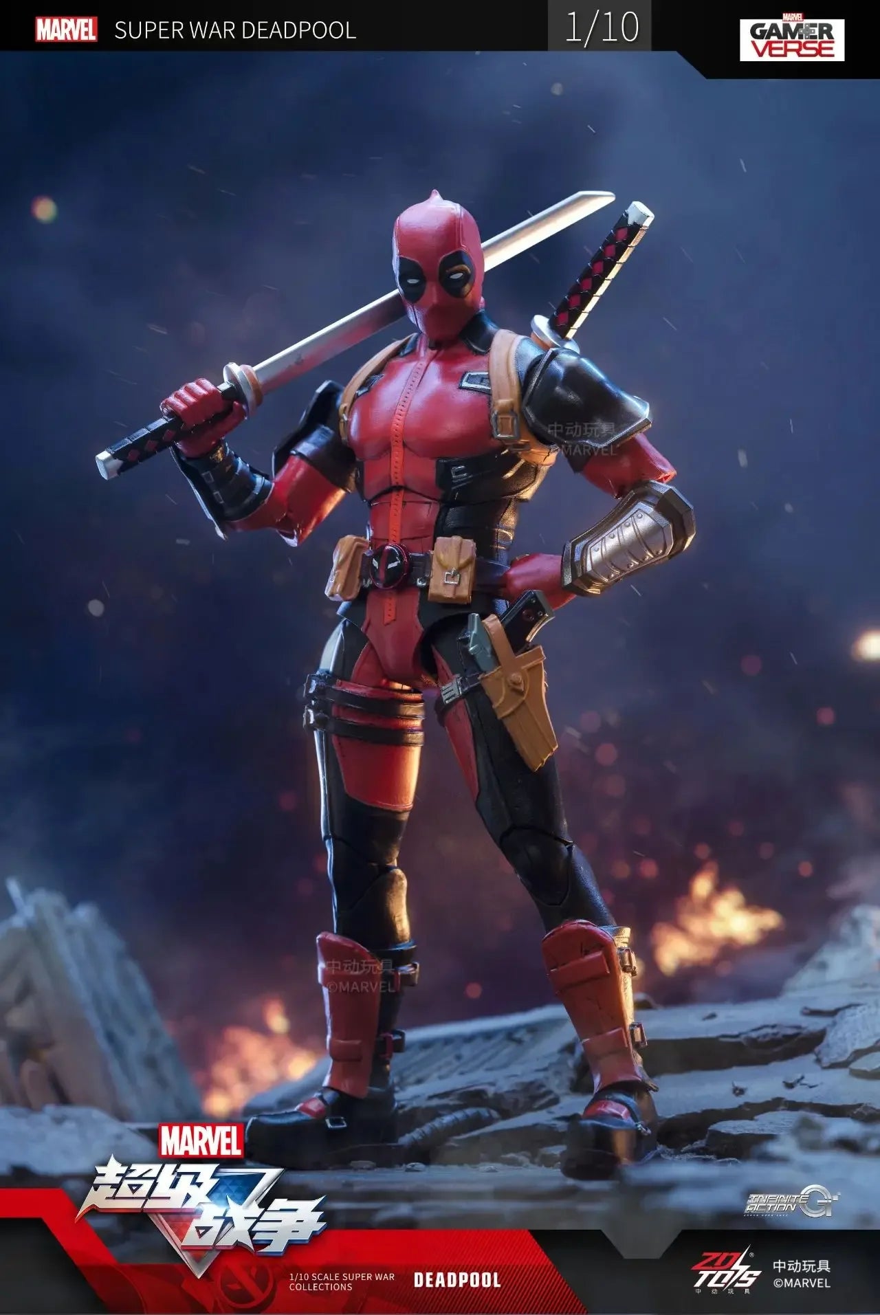 ZD Toys Deadpool & Wolverine Action figures Deadpool Boxed Wolverine  Collection Adult Action Figures Kids Toy