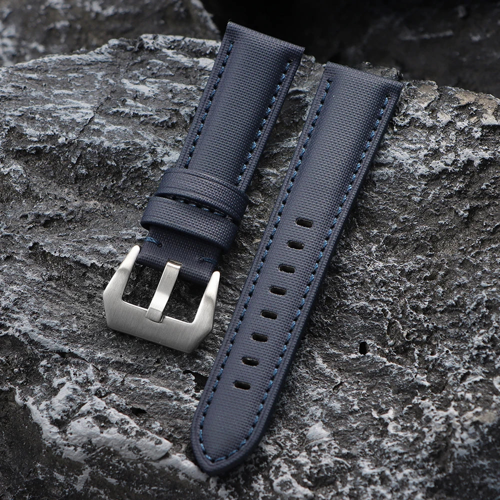 Genuine Sailcloth 20mm 22mm 24mm 26mm Watch Band Premium Sailcloth Strap Waterproof Soft Nylon Quick Release Bracelet Wristbelt