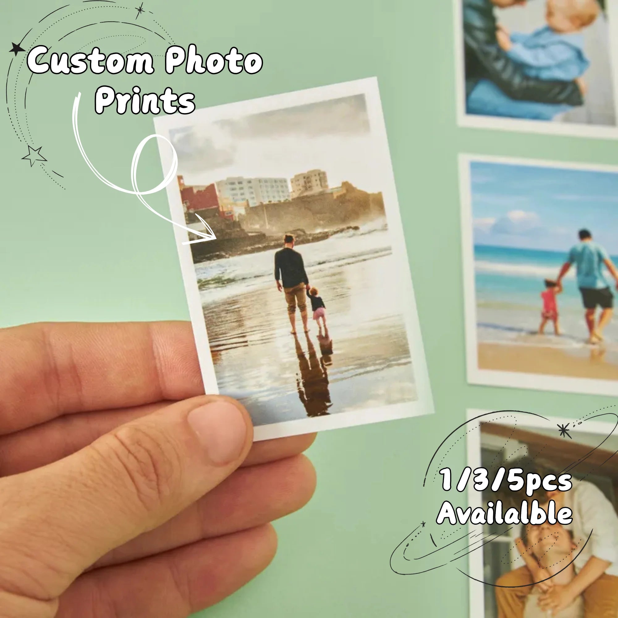 Custom Anniversary Valentine's Day Gifts for Him/Her, Personalized Couple Photo Prints Christmas Decorations, Party Decorations