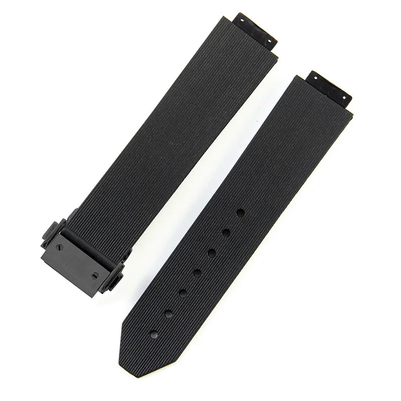 19mmx26mm Silicone Rubber Watch Strap for HUBLOT Classic Fusion Curved End Links Waterproof Men women Watch Strap