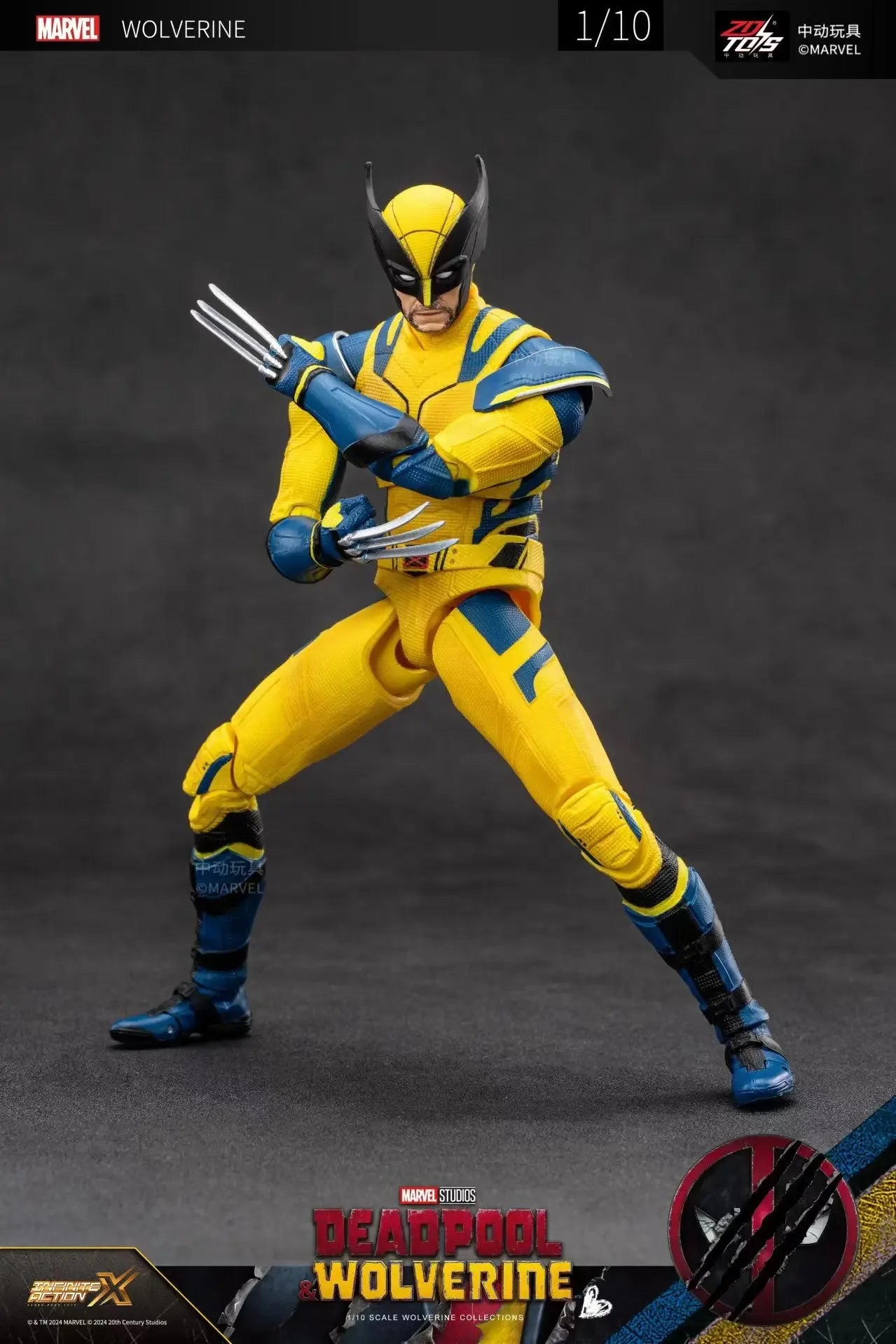 ZD Toys Deadpool & Wolverine Action figures Deadpool Boxed Wolverine  Collection Adult Action Figures Kids Toy