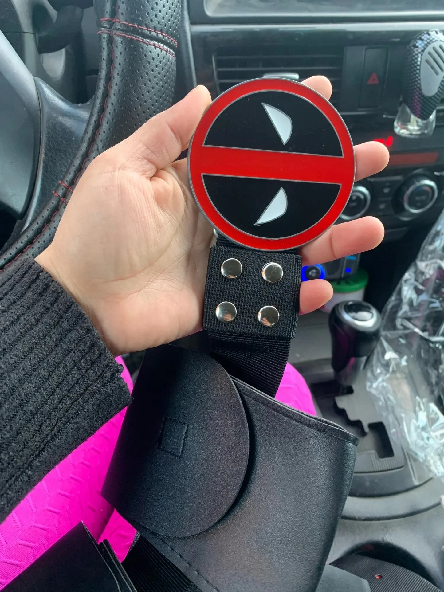 Cos 1/1 Superhero Dead pool Gun Holder Deadpool Belt Adjustable Belts Accessories Fancy Dress Costume party Cosplay show propss