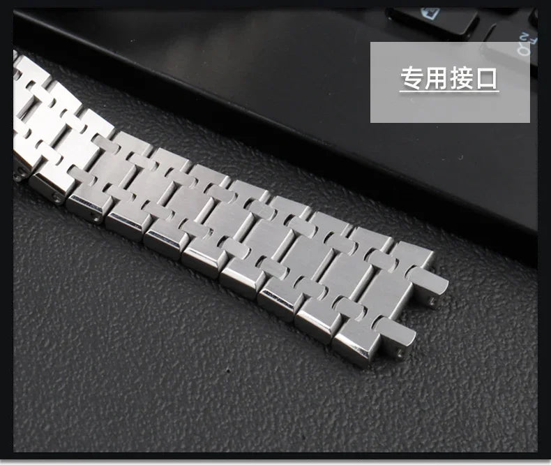 26mm  316L Stainless Steel Bracelet For AP 15400 Audemars Piguet Royal Oak GA2100 2110 Strap Men Watch Band