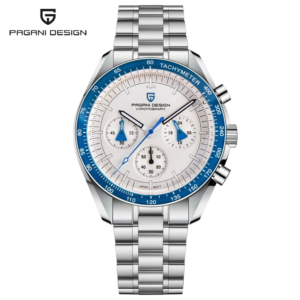 2025 New PAGANI DESIGN V5 Moon Men's Watches Top Luxury Quartz Watch For Men Chronograph Waterproof Sport Stainless Steel Clock