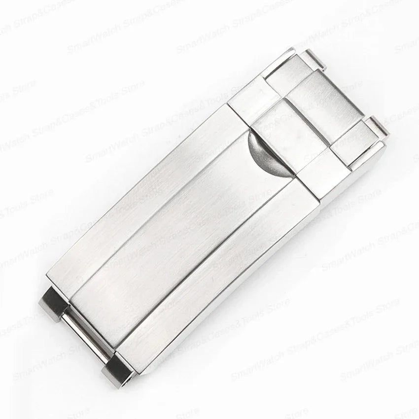 9mm Watch Band Glide Clasp for Rolex DAYTONA SUBMARINER GMT Yacht-Master Stainless Steel Fine-tuning Pull Button Watch Buckle