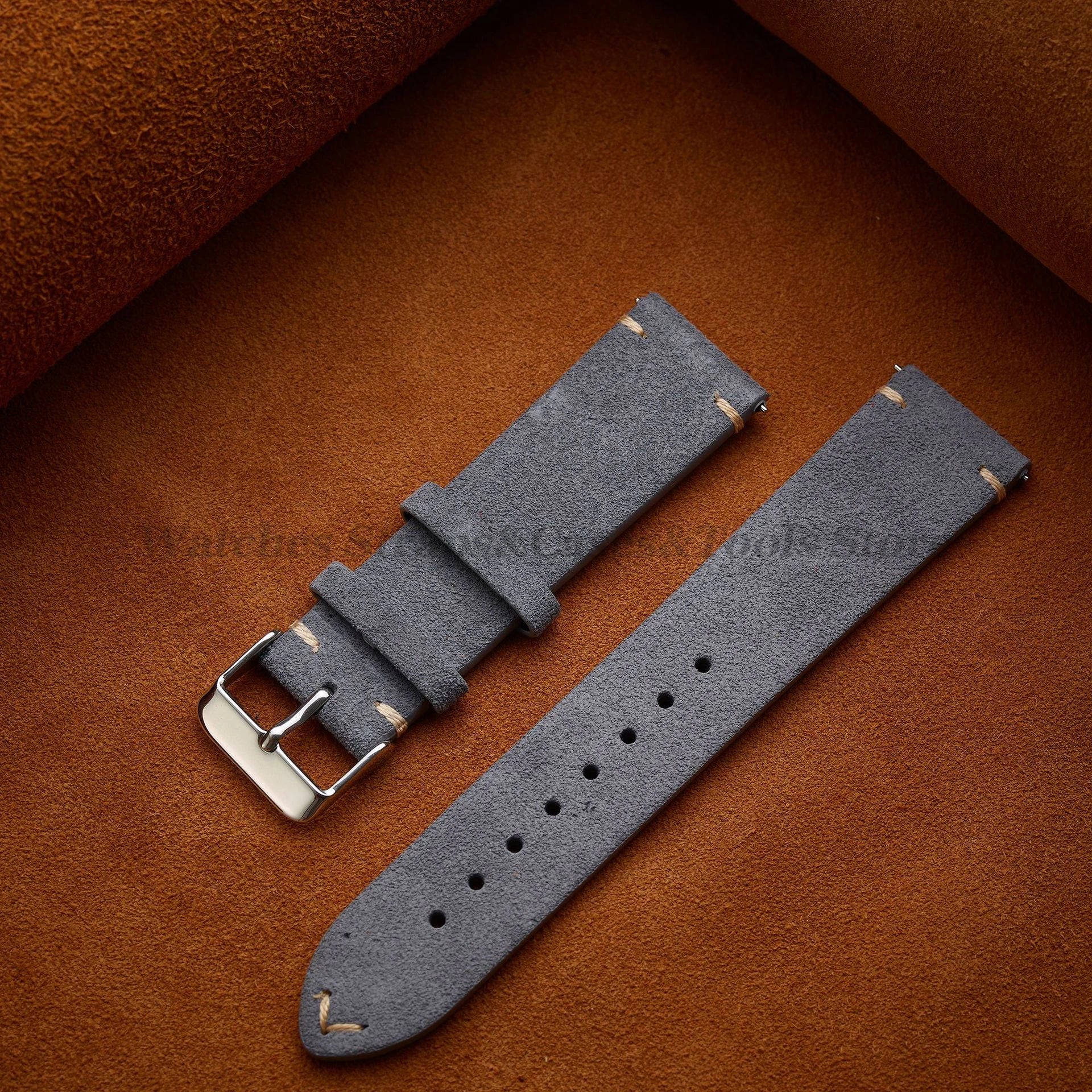 Soft Suede Watch Strap 18mm 20mm 22mm for Huawei Watch Gt3/Gt4 Quick Release Bracelet 14mm 16mm for Women Men Calfskin Wristband