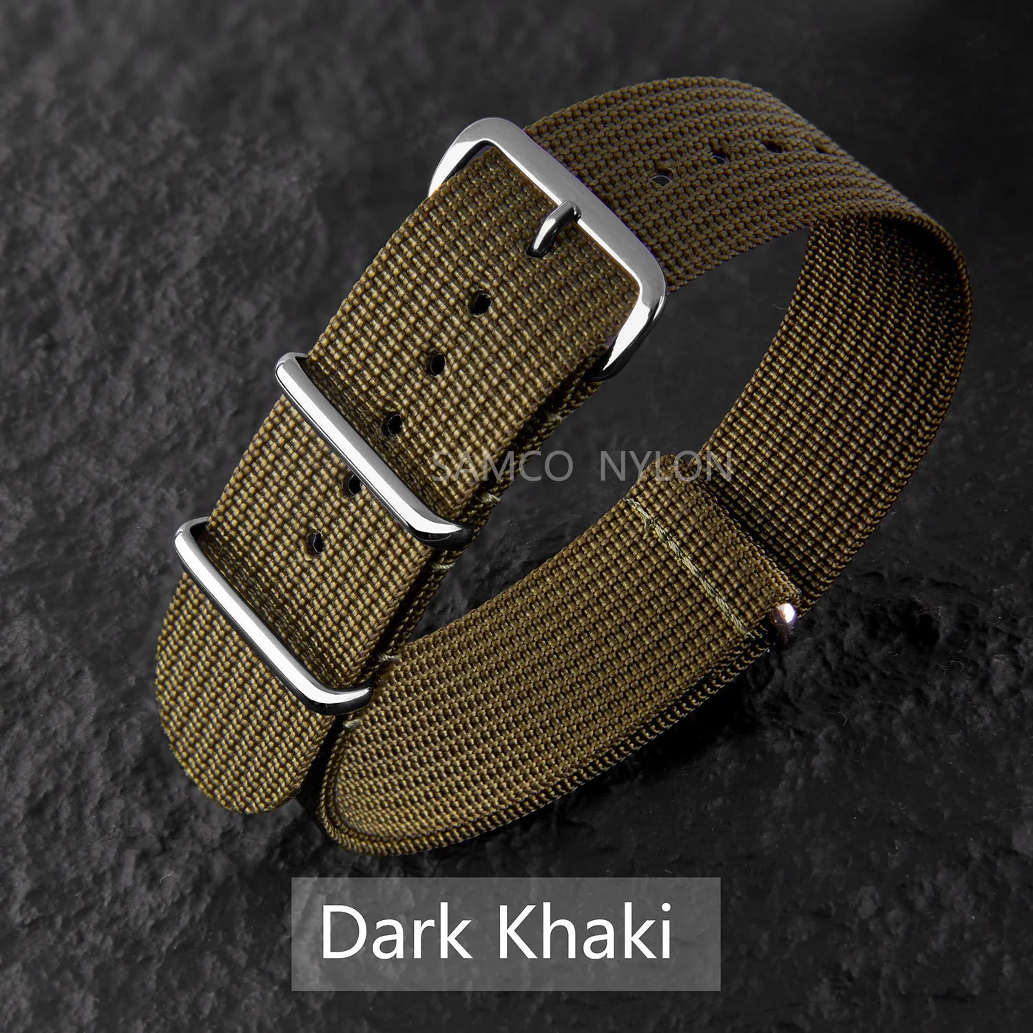 Ribbed Nylon Watch Band 20mm 22mm Comfortable Watch Straps Loop Military Washable Blet for Men Watchbands
