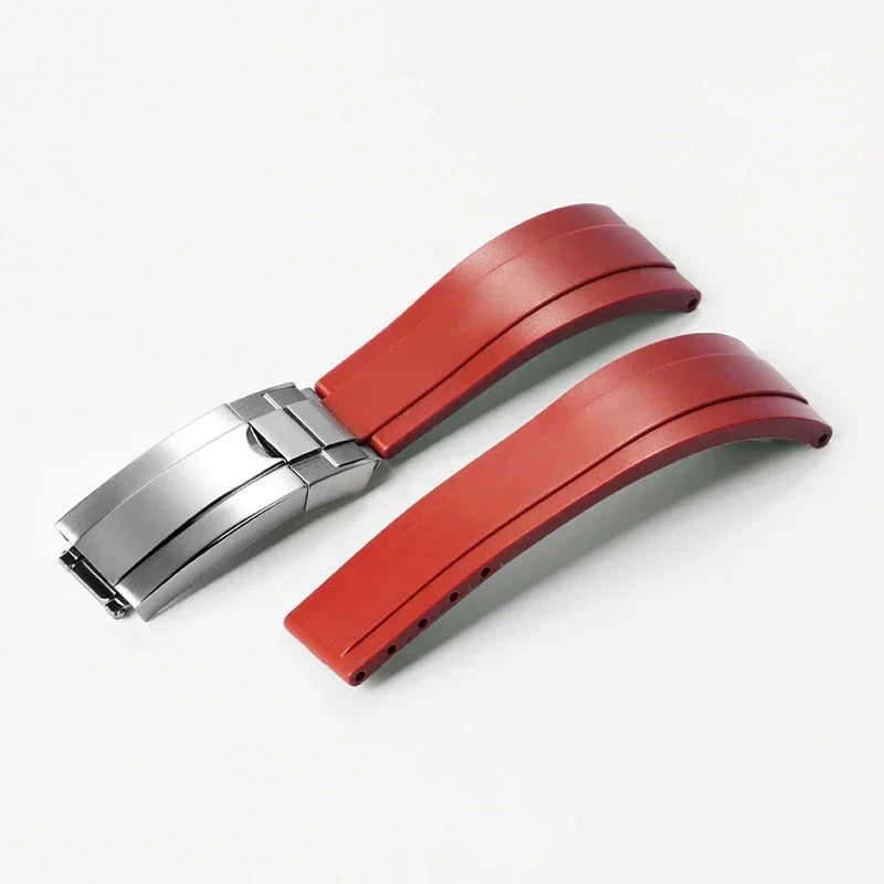 For Rolex GMT Daytona 20mm Rubber Watchband for Submariner OYSTERFLEX Diving Waterproof Soft Silicone Replacement Wrist Strap