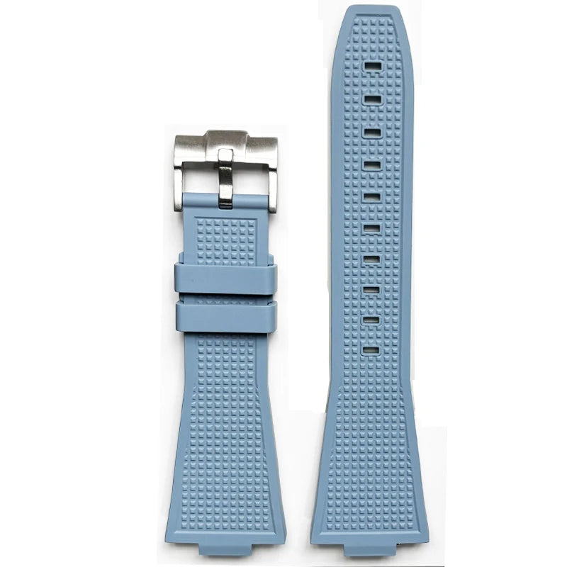 12mm Quick Release Fluoro Rubber Strap for Tissot PRX Powermatic 40mm T137.407 T137.410 FKM Men Convex Replace Watch Band Belt