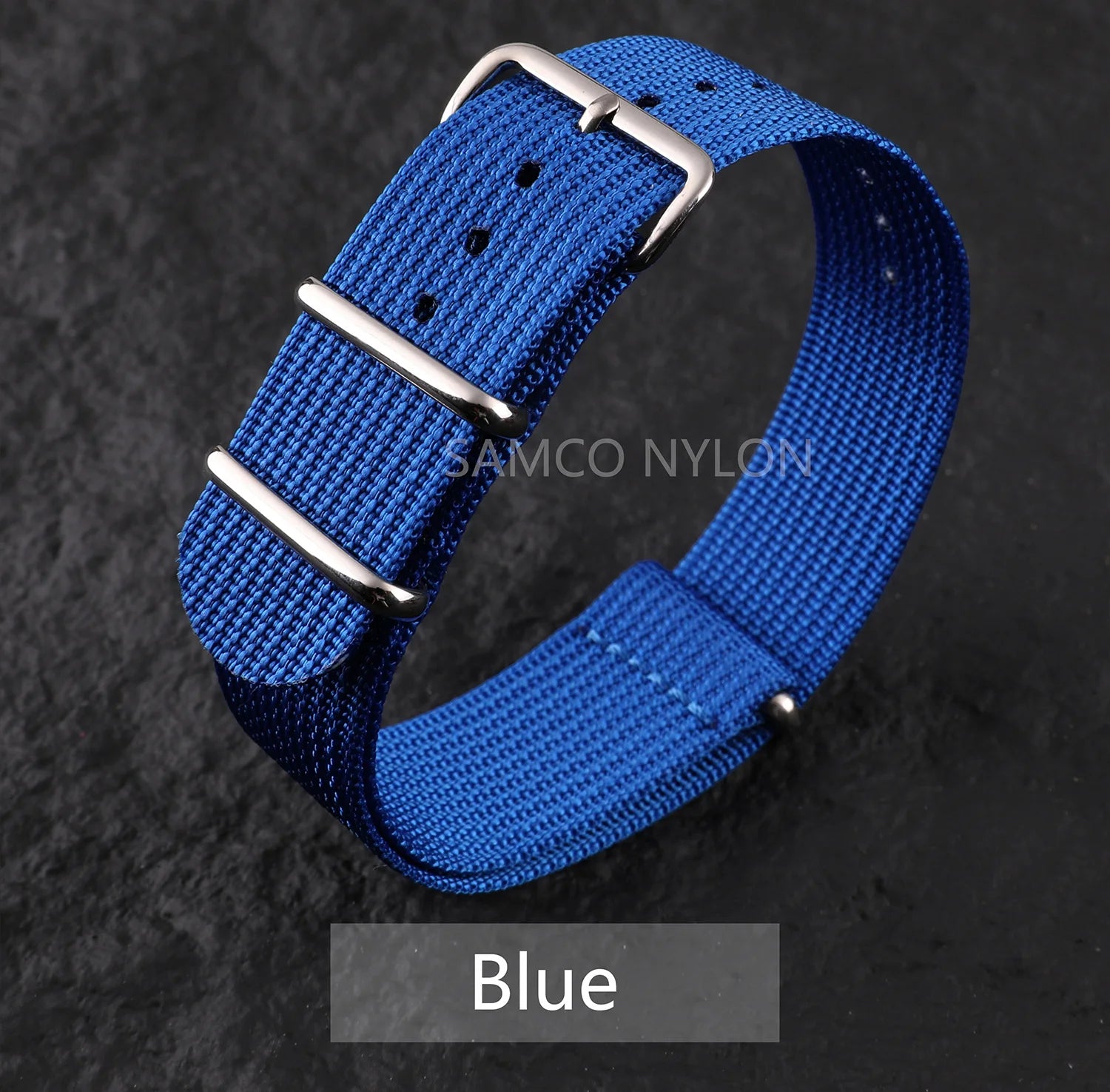 Ribbed Nylon Watch Band 20mm 22mm Comfortable Watch Straps Loop Military Washable Blet for Men Watchbands