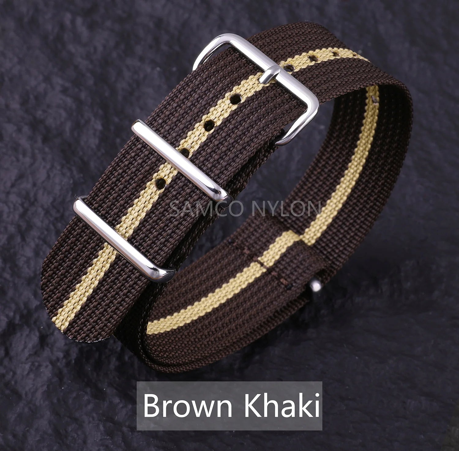 Ribbed Nylon Watch Band 20mm 22mm Comfortable Watch Straps Loop Military Washable Blet for Men Watchbands