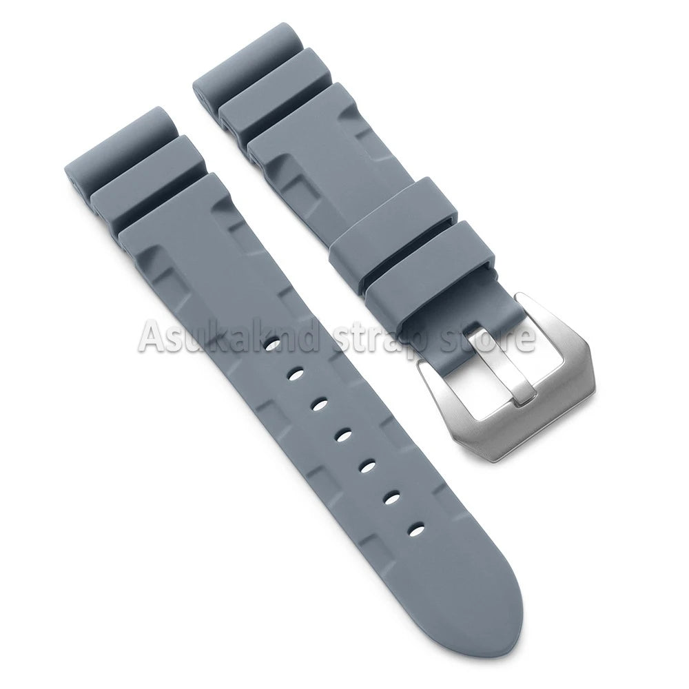 22mm 24mm 26mm For Panerai Silicone Strap for SUBMERSIBLE PAM441/351/111 Rubber Waterproof Watchband Bracelet Soft Sport Bands