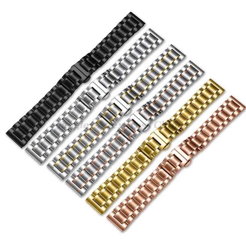 12-30 mm Big Size Stainless Steel Watch Band 14/15/16/17/18/19/20/21/22/23/24/26/28 mm Width Watches Strap Bracelet Replacement