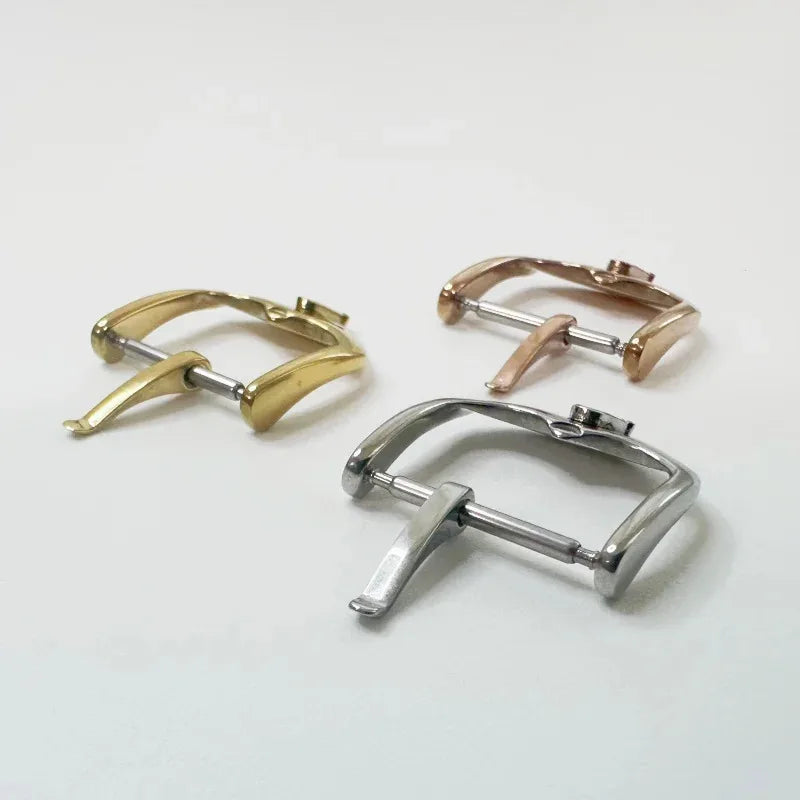 Fine Polished Stainless Steel Watch Buckle - Replacement Pin Clasp Fit For Rolex Watch Band Accessories 16mm/18mm/20mm