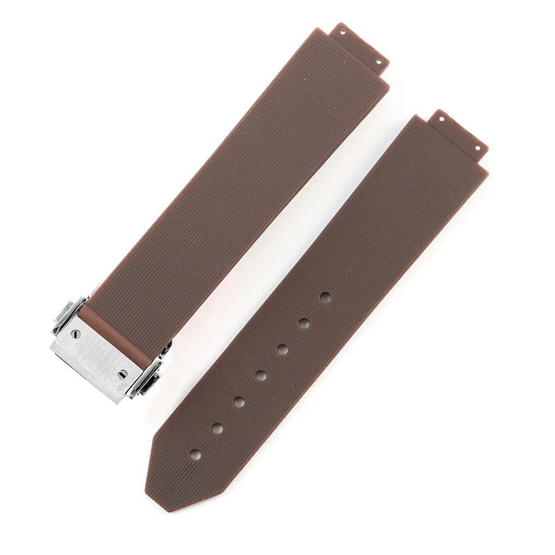 19mmx26mm Silicone Rubber Watch Strap for HUBLOT Classic Fusion Curved End Links Waterproof Men women Watch Strap