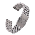 High Quality Full Solid Stainless Steel Watch Band - 20mm 22mm Flat Interface Metal Strap with Folding Buckle For Jubilee Men Wo