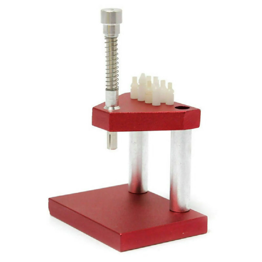 Professional Watch Hand Press Presser Setting Fitting Watch Repair Tool With 6 Plastic Dies Watch Repair Tools Assortment Kit