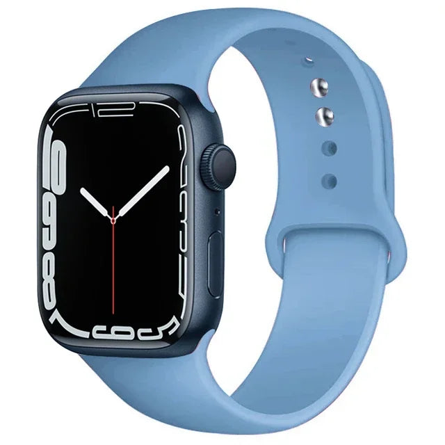 Silicone Band For Apple Watch strap 46mm 44mm 45mm 40mm 41mm 42-38mm 49mm sport bracelet iwatch series 11 10 9 8 7 6 5 SE Ultra3