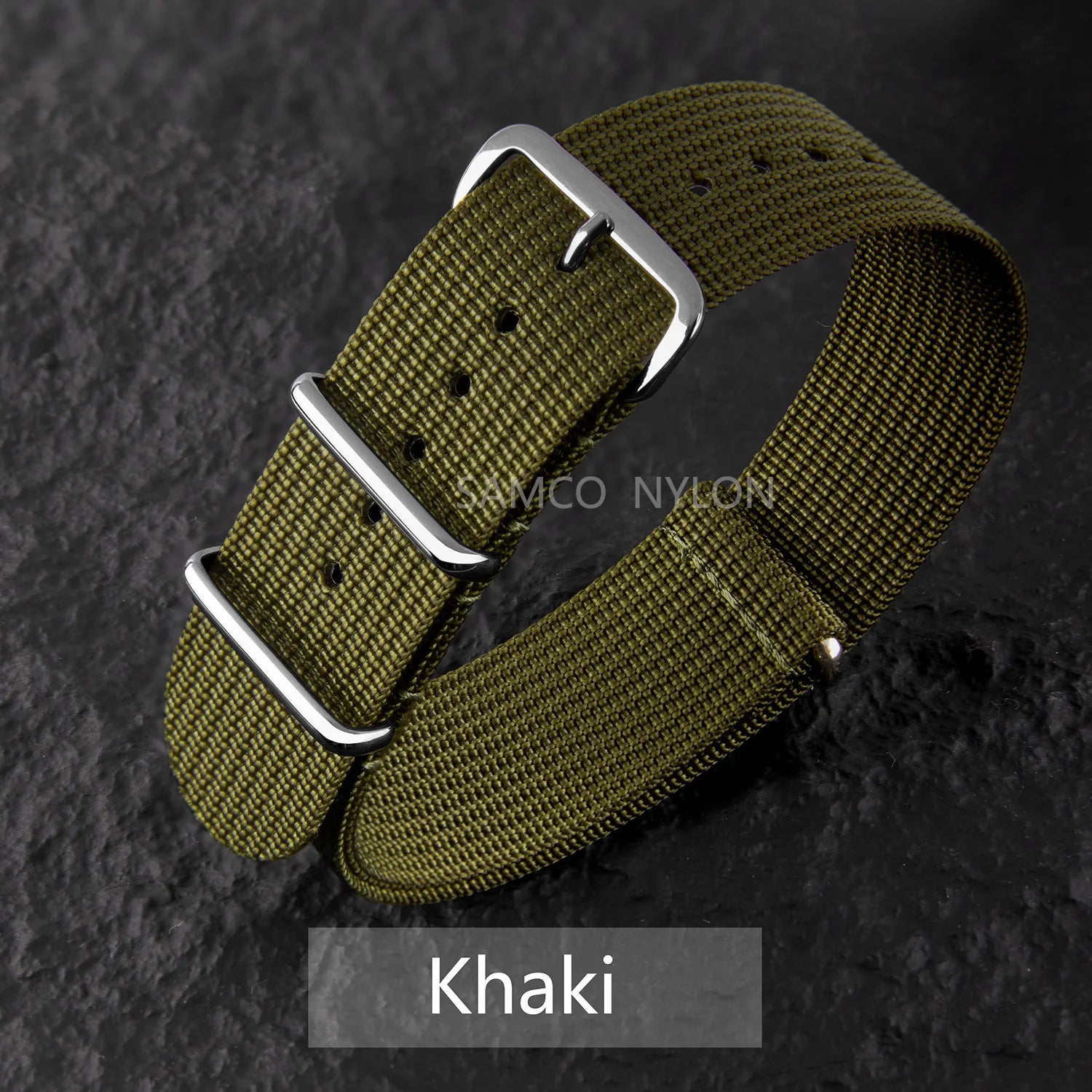 Ribbed Nylon Watch Band 20mm 22mm Comfortable Watch Straps Loop Military Washable Blet for Men Watchbands