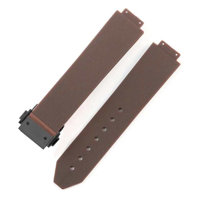 19mmx26mm Silicone Rubber Watch Strap for HUBLOT Classic Fusion Curved End Links Waterproof Men women Watch Strap