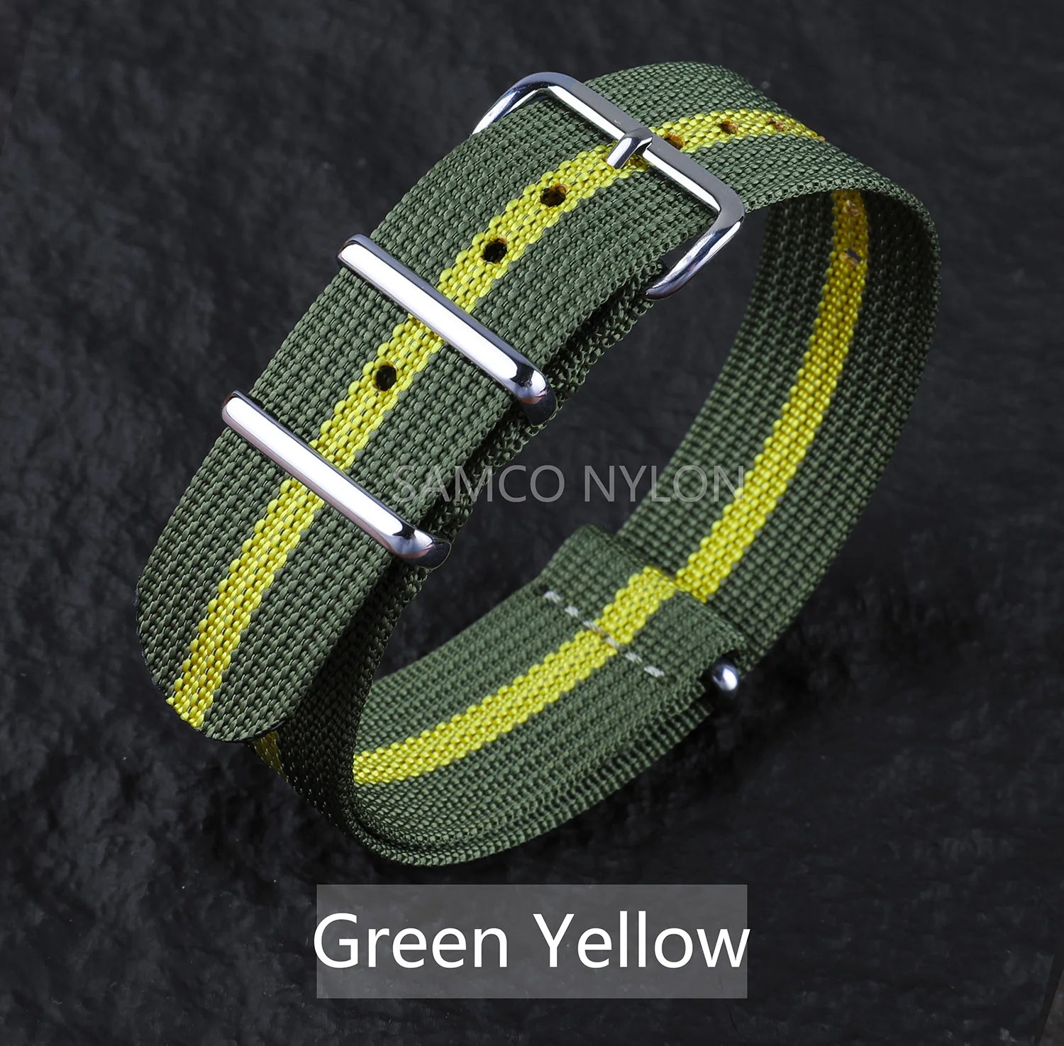 Ribbed Nylon Watch Band 20mm 22mm Comfortable Watch Straps Loop Military Washable Blet for Men Watchbands