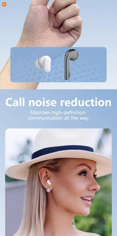 Xiaomi Auricular Wireless Bluetooth Earphones In Ear Noise Reduction Sports Waterproof for Android, iOS, PC Long Battery Life