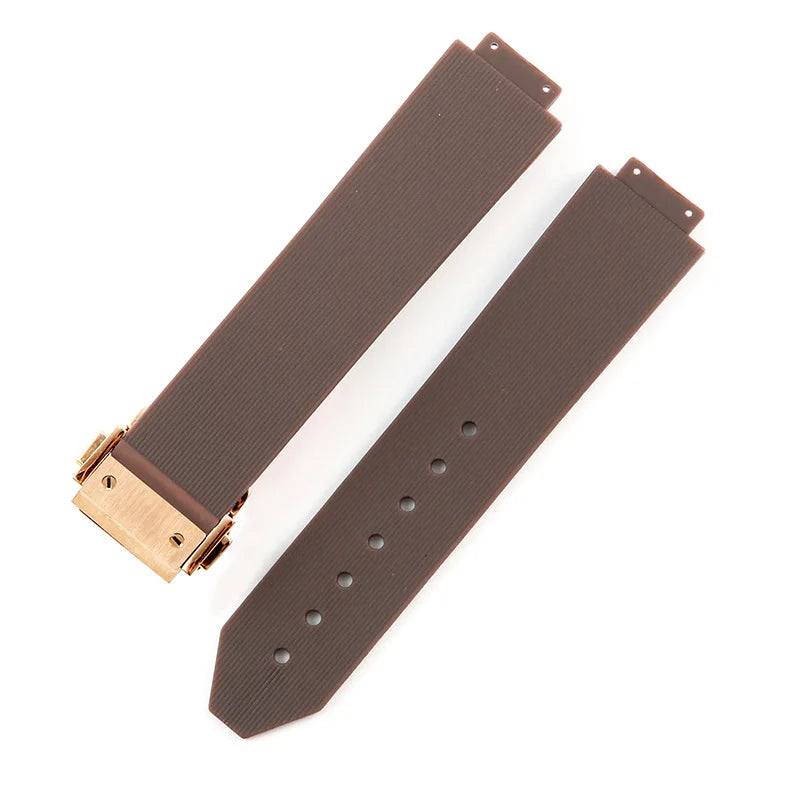 19mmx26mm Silicone Rubber Watch Strap for HUBLOT Classic Fusion Curved End Links Waterproof Men women Watch Strap