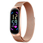 2024 New LED Women Watches for Girls Magnetic Watchband Strap Waterproof Touch Feminine Clock Digital Wristwatches Gift