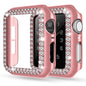 Diamond Case For Apple Watch Cover 9 8 7 41mm 45mm 42mm 44mm 40mm women Bling Bumper Protector Shell iWatch Series 8 3 4 5 6 SE