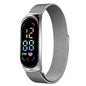 2024 New LED Women Watches for Girls Magnetic Watchband Strap Waterproof Touch Feminine Clock Digital Wristwatches Gift