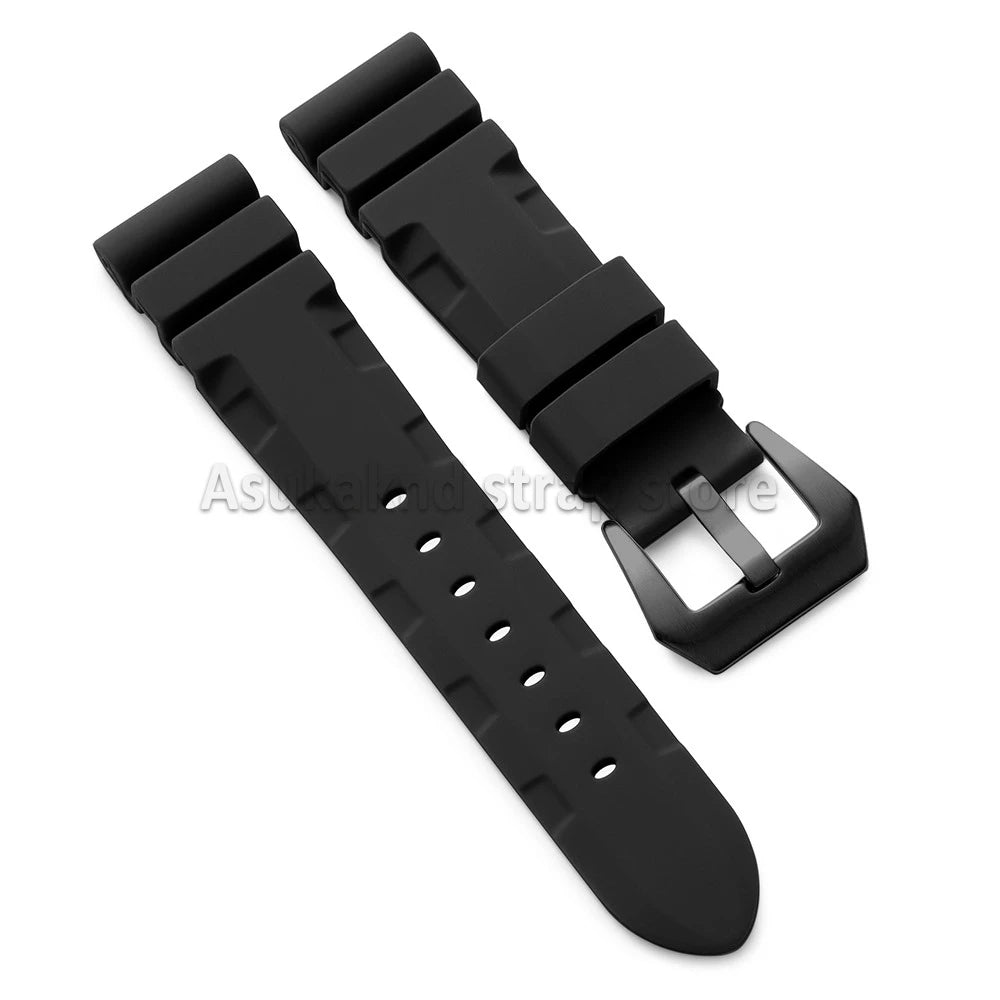 22mm 24mm 26mm For Panerai Silicone Strap for SUBMERSIBLE PAM441/351/111 Rubber Waterproof Watchband Bracelet Soft Sport Bands