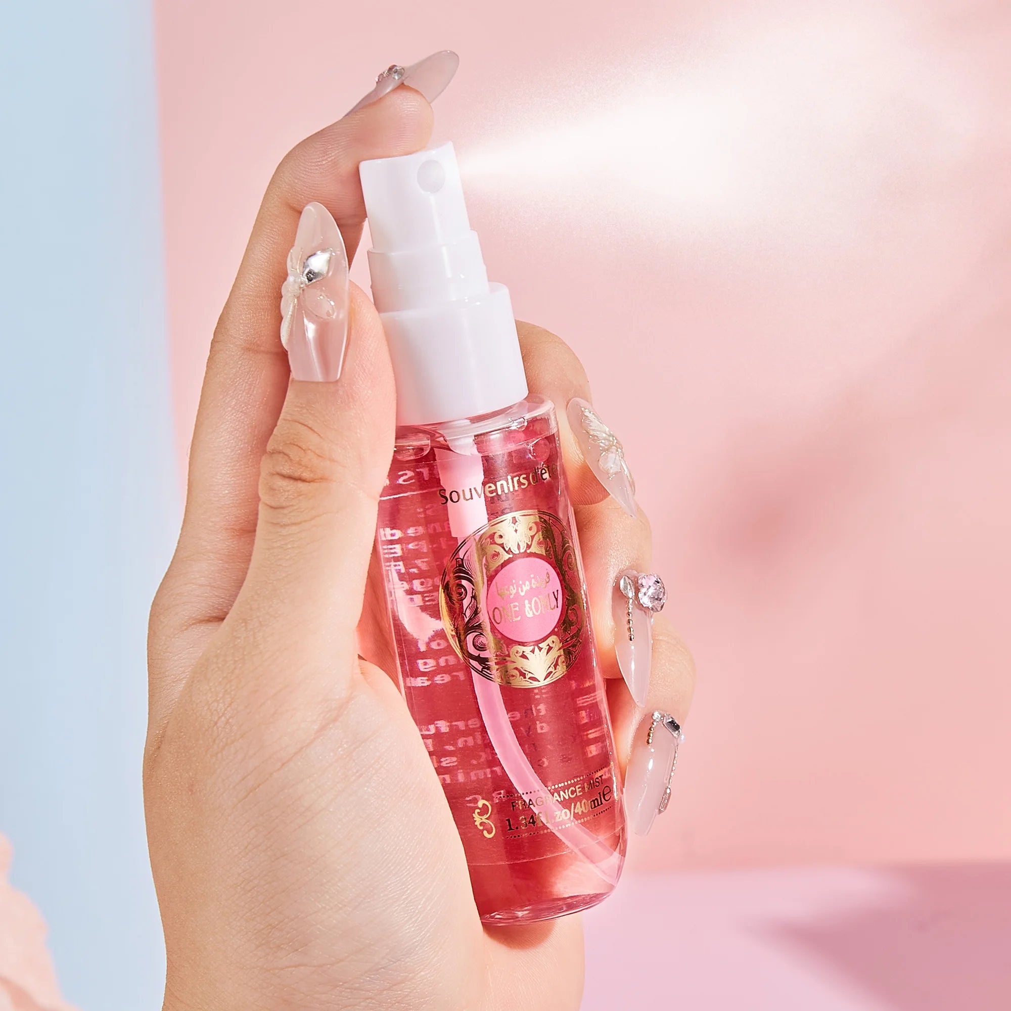 4pcs Women's perfume fragrance set box, alcohol free body spray, lasting fragrance and fresh fragrance, an ideal gift for girls