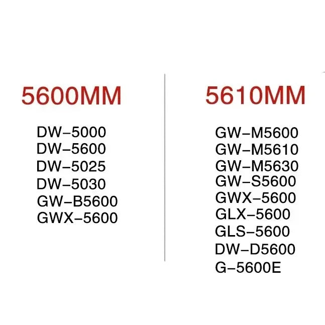 Transparent Rubber Strap Bezel for Casio G-SHOCK G-5600 DW5600 GW-M5610 TPU Sport Waterproof Replace Watch Band Protective Case
