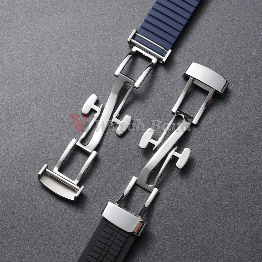 21mm Watch Strap for Patek Philippe Aquanaut Series 5164/5167 Waterproof Anti-Dust Rubber Watchband Silicone Bracelet SteelClasp