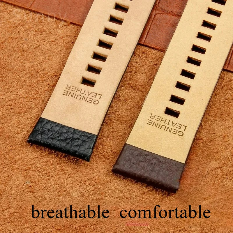 Cow Leather Watch Strap for Diesel Dz4323 1657 4318 DZ7312 DZ7257 Watchband 24 26 28 30mm Watch Bracelet Belt Black Brown White