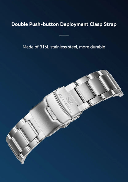 Seagull Ocean Series Stainless Steel Watch Men Business Watch Automatic Mechanical Watch 20Bar Waterproof Diving Diver Watch 523