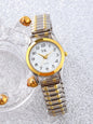 2 Elegant retro elastic quartz watches Classic Business fashion analog watches a gift for loved ones