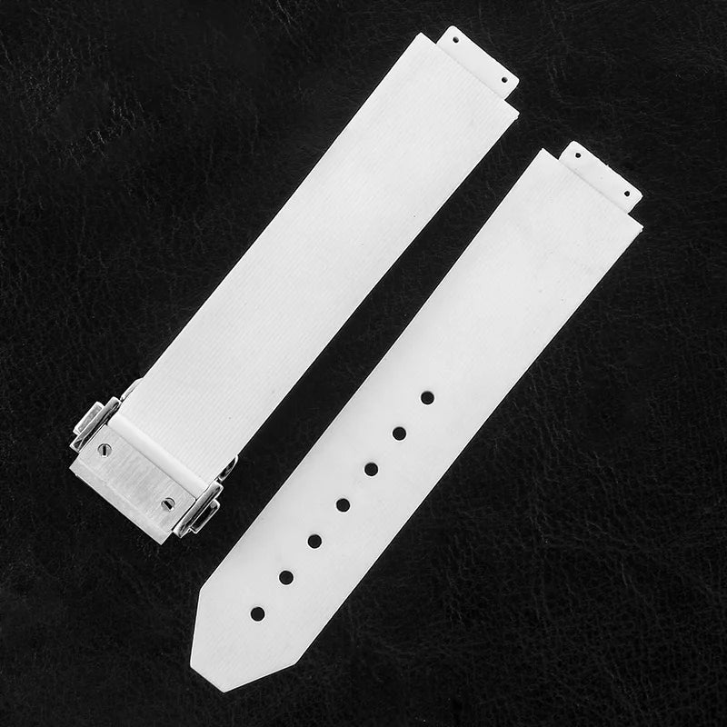 19mmx26mm Silicone Rubber Watch Strap for HUBLOT Classic Fusion Curved End Links Waterproof Men women Watch Strap