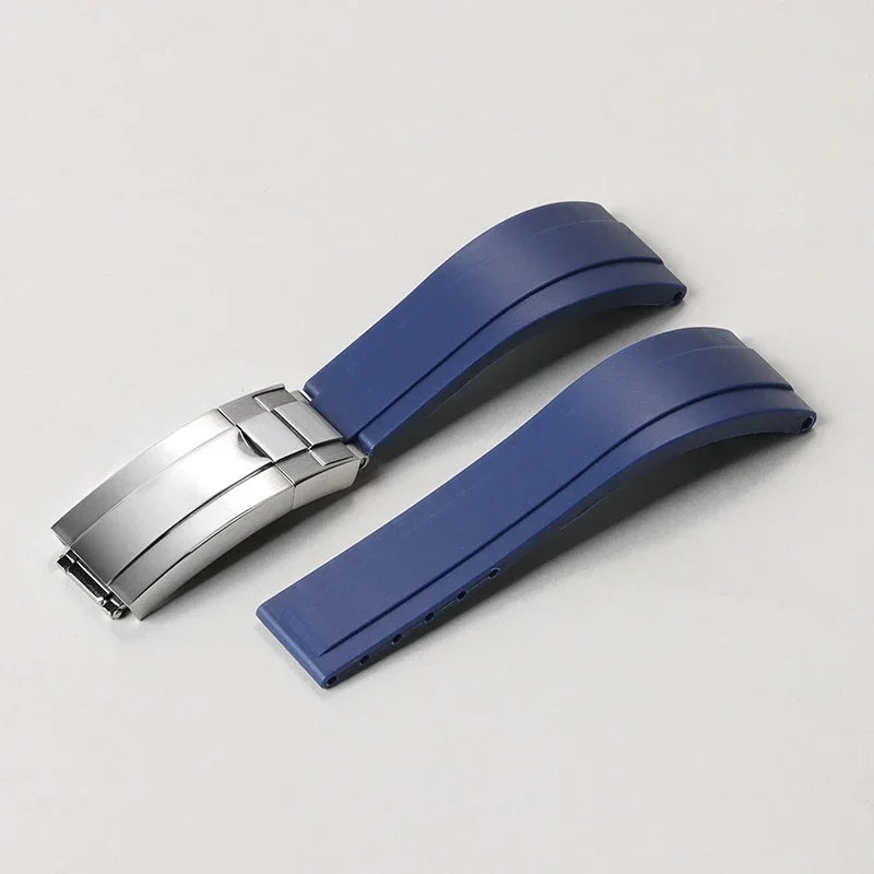 For Rolex GMT Daytona 20mm Rubber Watchband for Submariner OYSTERFLEX Diving Waterproof Soft Silicone Replacement Wrist Strap