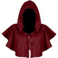 Halloween  Adult Solid Costume Death Cloak Medieval Hooded Costume Cloak Movie Cosplay Clothing Party Clothes